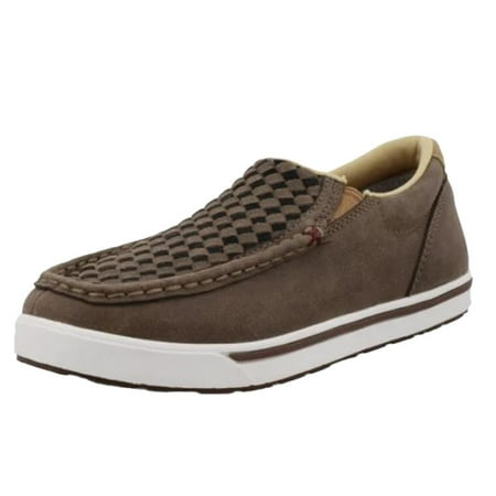

Twisted X Boots Boys YCA0015 Twisted X Kid s Taupe and Black Chukka Driving Moc 1.5 M Grey