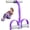 Dark gray-purple, variant on 4-Tube Pedal Ankle Puller, Comfortable Handles for Full-Body Workout, Arm & Leg Toning