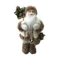 thumbnail image 4 of Estatua de decoración navideña, linda figura de peluche, juguetes de Papá Noel, figura de pie blanco, 4 of 9