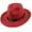 Red2, variant on Duoif Fedora Hats for Men, Men Women Hard Wide Brim Panama Hat Autumn Vintage Cap Black Hats for Women Black