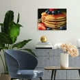 thumbnail image 4 of Chilfamy Blueberries Strawberry Pancakes Canvas Wall Art Decor 20x16in, 4 of 6