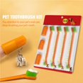 thumbnail image 2 of pitrice Pet Teeth Cleaning Kit Practical And Convenient Pet Toothbrush And Finger Toothbrush, 2 of 7