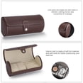 thumbnail image 3 of Peahefy Wristwatch Watch PU Roll Holder Rings Earrings Display Case Jewelry Gift Box Storage, Watch Box,Jewelry Box, 3 of 8