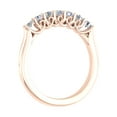 thumbnail image 2 of 1/2 Carat Round Diamond Wedding Band Ring in 14K Rose Gold (Ring Size 10.5) (SI1-SI2 Clarity), 2 of 4