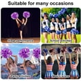 thumbnail image 5 of LINLIN Pom Poms Cheerleader 2 Pieces Metallic Cheerleading Pompons Flower Ball, Aerobics Cheerleading Pom Poms, for Sports Dance Cheerleading Pompons Plastic, 5 of 7
