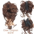 thumbnail image 1 of Clip à Griffes Chignon Désordonné Pièce de Cheveux Ondulée Bouclée Chignon Décoiffé Extensions de Cheveux Synthétiques, 1 of 7