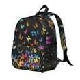 thumbnail image 2 of Night Sky Butterfly Student Backpack – Constellation and Stars Pattern with Floral Wings, Artistic Watercolor Aesthetic, 2 of 6