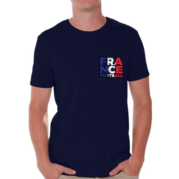 Awkward Styles France Football Shirt for Men French Soccer Tshirt France Shirts for Men France 2018 Tshirt French Soccer 2018 France Gifts for Men Gifts from France French Flag Tshirt