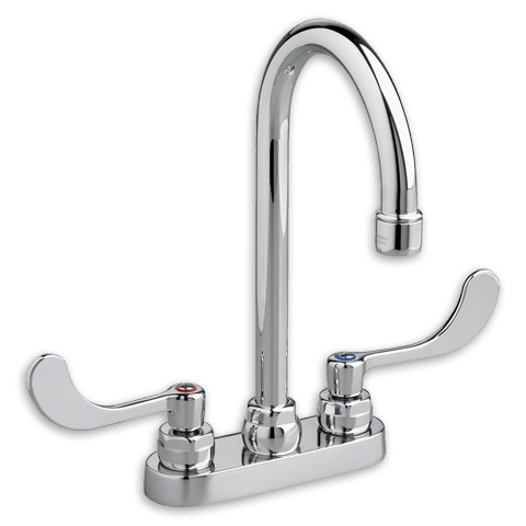 American Standard Monterrey 1.5 GPM Lavatory Faucet - Gooseneck Spout, Wrist Blade Handles, Chrome, Centerset