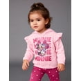 thumbnail image 5 of Disney Minnie Mouse Girls’ Lenticular Fleece Hoodie and Legging Set with Glitter Detail, 2-Piece Outfit (Pink, 4T), 5 of 5