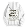 thumbnail image 5 of Fiaer Women Hoodies Long Sleeve Animal Letter Printed Drawstring Loose Fit Fall Hooded Sweatshirts with Pocket White M, 5 of 5