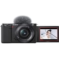 thumbnail image 1 of Sony Alpha ZV-E10 - APS-C Interchangeable Lens Mirrorless Vlog Camera Kit - Black Sony ILCZV-E10L/B, 1 of 3