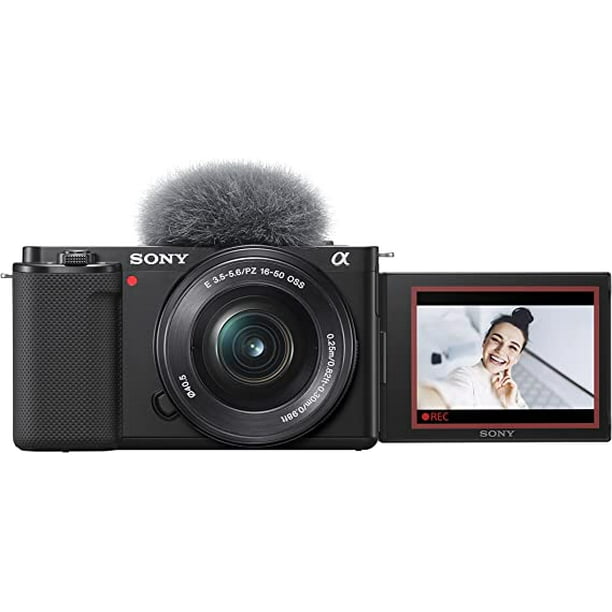 Sony Alpha ZV-E10 - APS-C Interchangeable Lens Mirrorless Vlog Camera Kit - Black Sony ILCZV-E10L/B