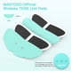 thumbnail image 4 of Paquete de 4 almohadillas de electrodos inalámbricas para unidad TENS, con conector a presión estándar de 3,5 mm. Almohadillas de repuesto para unidad TENS, electrodos autoadhesivos reutilizables, dis, 4 of 5