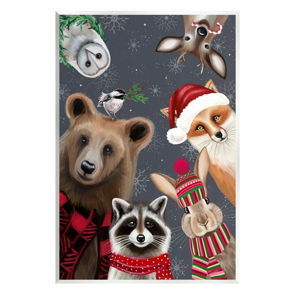 Stupell Industries Cozy Woodland Creatures Patterned Graphic Art Unframed Art Print Wall Art, Design by Elizabeth Tyndall