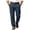 Navy, variant on Akiihool Casual Mens Pants Men's Vintage Classic Fit Stretch Twill Pants Navy,L