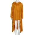 thumbnail image 6 of Dyfzdhu Sweatshirts for Women Plus Size Long Sleeve High Low Tops Solid Oversized Loose Fit Asymmetrical Hoodies Yellow, 6 of 7