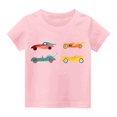 thumbnail image 4 of Lopecy-Sta Four Car Set Print Short Sleeve T-shirt for Boys Round Neck Half Sleeve Casual Versatile Tees 3-4 Years, 4 of 6