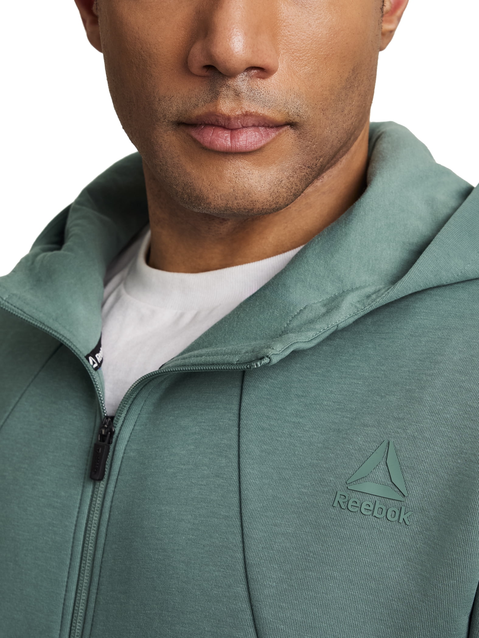 Reebok Men's and Big Men's Momentum Fleece Full Zip Hoodie, Sizes XS-5XL