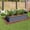 Grey, variant on Jopath 6x3x1ft Outdoor Large Garden Bed, Grey Color Rectangular Galvanized Metal Outdoor Garden Bed for Backyard Ground Gardens for Growing Plants, Vegetables and Flowers