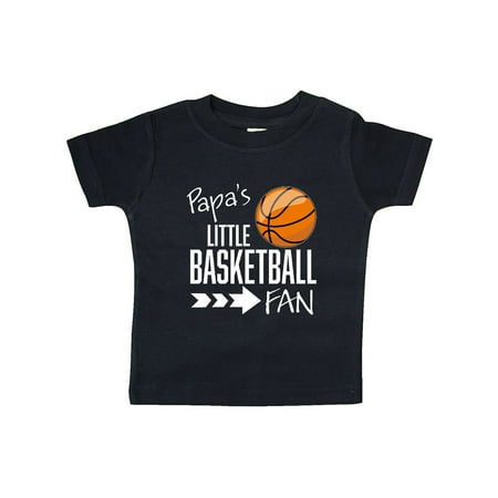 

Inktastic Papa s Little Basketball Fan Gift Baby Boy or Baby Girl T-Shirt
