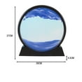 thumbnail image 3 of 100ml Cadre d'Affichage de Image d'Art de Sable en Verre Rond 3D Paysage Marin Profond, 3 of 6