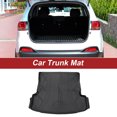 thumbnail image 2 of Unique Bargains Flat Face Cargo Liner Rear Trunk Mat Trunk Cargo Luggage Boot Tray Mat Diamond Pattern for Volkswagen Jetta Sedan 2012-2018 Anti-Slip, 2 of 7
