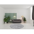 thumbnail image 2 of HomeRoots 510994 8 ft. Gray & Silver Shag Hand Tufted Handmade Round Area Rug, 2 of 4