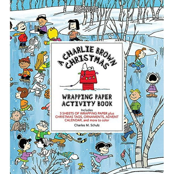 Pre-Owned A Charlie Brown Christmas Wrapping Paper Activity Book (Paperback)