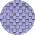 thumbnail image 1 of Ahgly Company Machine Washable Indoor Round Transitional Slate Blue Area Rugs, 7' Round, 1 of 7