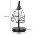 thumbnail image 3 of Lampe de table LED en fer forgé, veilleuse de chevet pour chambre, bar, décoration, cadeau, 3 of 4