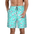 thumbnail image 1 of Balery Seashell And Starfish Traje de Baño Estilo Hawaiano para Hombre, Shorts de Secado Rápido con Bolsillos-Large, 1 of 6