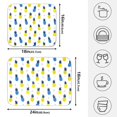 thumbnail image 2 of Ryvnso Summer Pineapples Dish Drying Mat for Kitchen Countertop 18x24 Large Dish Pad Drainer Rack Dish Sink Mats, 2 of 7