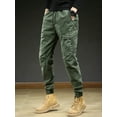 thumbnail image 3 of 2023 New Spring Summer Multi-Pockets Cargo Pants Men Streetwear Slim Fit Casual Joggers Male Stretch Cotton Trousers, 3 of 6