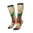 thumbnail image 2 of Haiem Christmas Vintage Red Truck Socks, Funny Novelty Crazy Design Cotton Socks Sports Socks Knee High Socks For Men, Women,1Pairs - Gift For Working Friends, 2 of 9