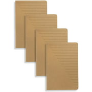 Miliko A5 Kraft Paper Series A5 Softcover Notebooks/Journals/Diary Set-4 Items Per Pack(Ruled)