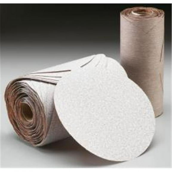 Norton 66261131451 31451 Non-Vacuum Sanding Disc Roll, 5 in, P800 Grit, Aluminum Oxide, PSA Attachment Champagne