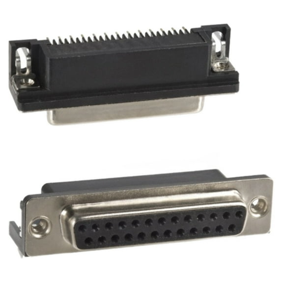 Pack of 4 182-025-213R531 D-Sub Standard Connectors 25P Female RT Angle .318 Footprint, RoHS
