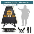 thumbnail image 5 of REKHH Folding Camping Cots for Adults, Folding Cot with Mattress, Camping Foldable Bed, Portable Military Cot, Double Layer Oxford Strong Heavy Duty Sleeping Cots w/Carry Bag for Camp Office Travel, 5 of 7