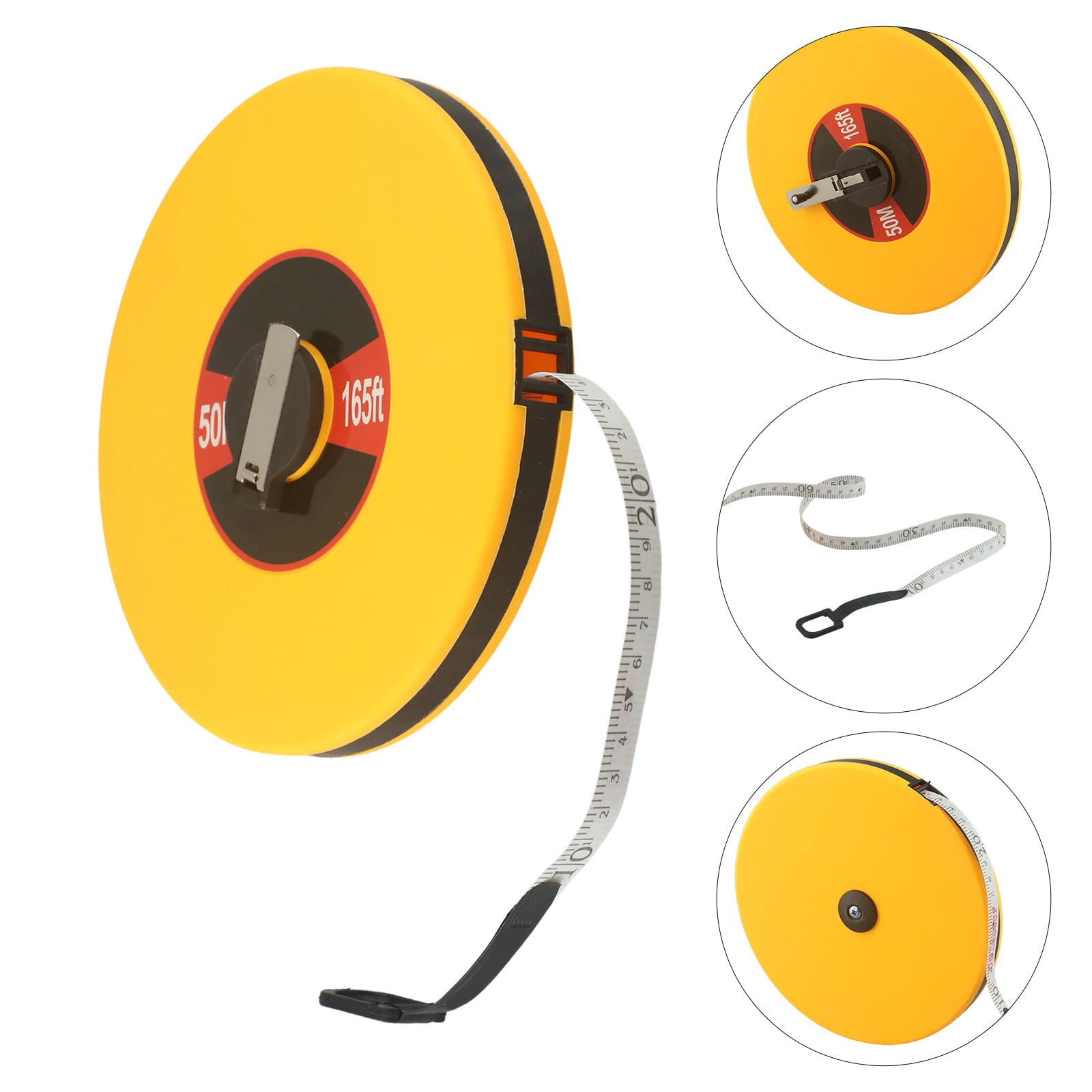 10-100M Long Fiberglass Tape Measure Double Face Metric Construction Meter Ruler