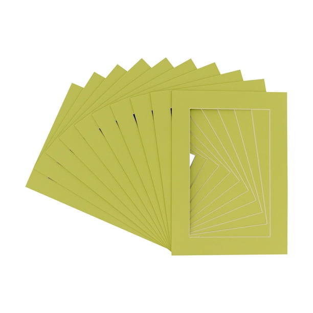 4x6 Mat for 5x7 Frame Precut Mat Board AcidFree Show Kit with