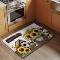 thumbnail image 3 of Rectangle Area Rug 2x3ft,Rustic Retro Wood Plank Bird Washable Carpet Non-Slip Runner Accent Rugs Indoor Floor Mat for Bedroom Living Room Decor,Country Bird Sunflower Pine Cone, 3 of 9