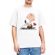 thumbnail image 3 of Camiseta para hombre Peanuts Charlie Brown y Snoopy Heart, camisetas de hip hop para playa, ropa de algodón con estampado vintage, talla grande 5XL, 3 of 5