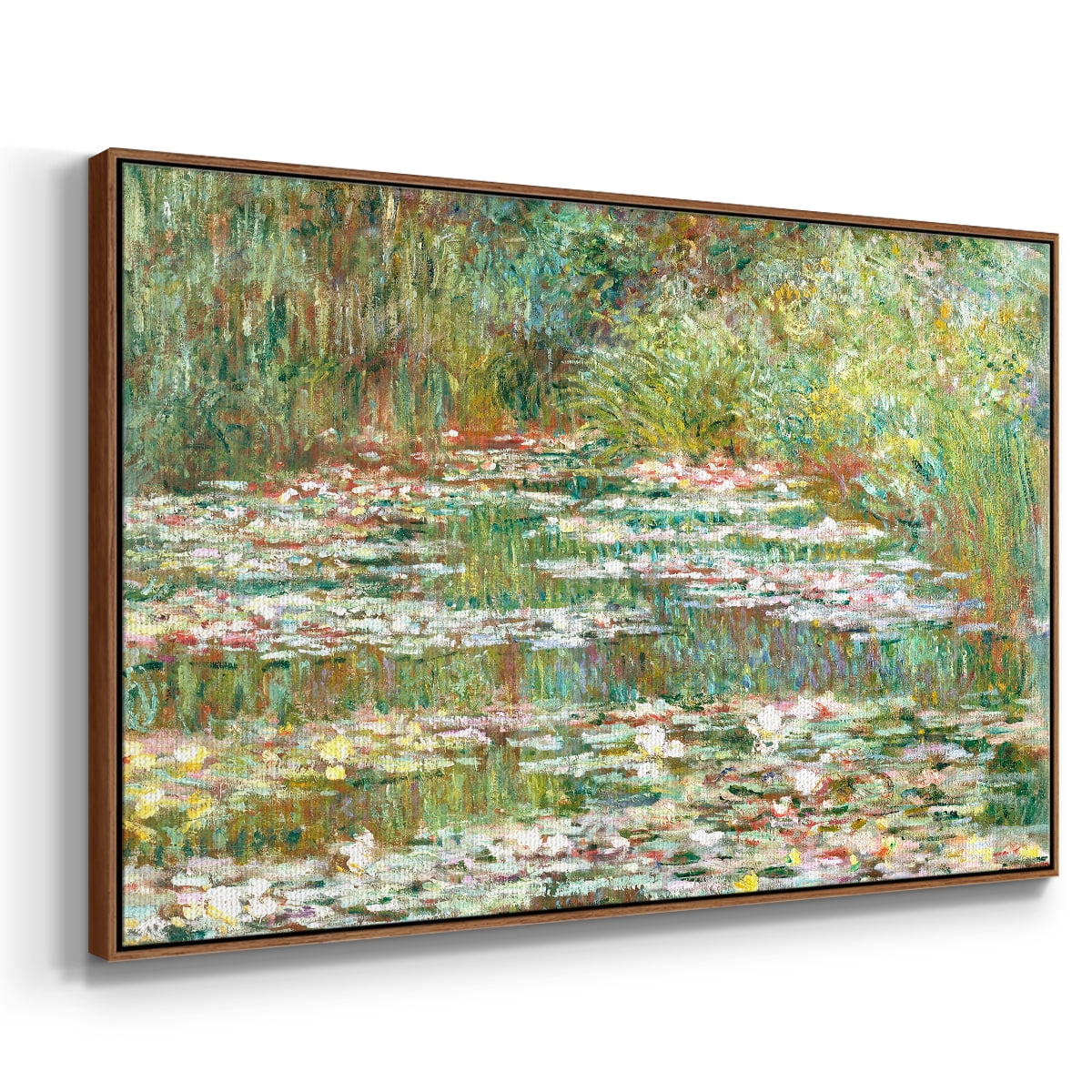 Vintage Landscape-CCXLI By Wexford Home Framed in Walnut Wood Gallery Wrapped Canvas 17 in. x 25 in.