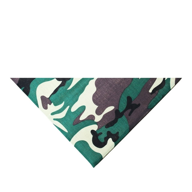 Lot de 9 Bandanas Triangle en Coton - Couleurs Unies et Polyester - 30 Po x 20 Po