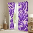 thumbnail image 3 of Feelyou Purple Stripes Lines Blackout Curtains Set of 2 (52x84 Each), Modern Fashion Asbtract Window Curtains, Cartoon Camouflage Curtains and Drapes, Black Out Curtains Decor, 3 of 6
