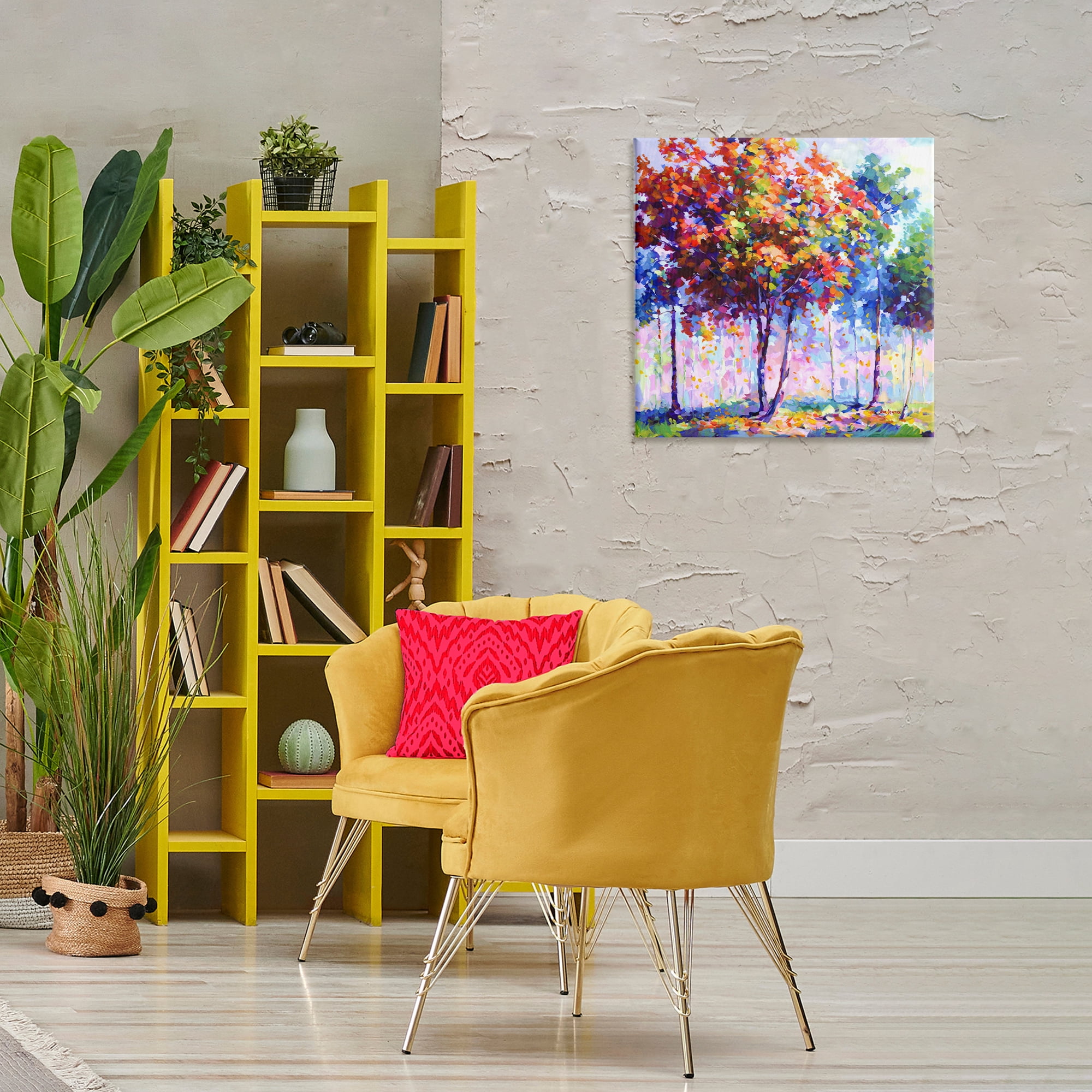 Stupell Industries Shades Of Solitude Landscape & Nature Painting Wrapped Canvas Art Print Wall Art, 24 x 24