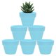 thumbnail image 1 of Uxcell 6-Pack Mini Macetas de Terracota, 2" Macetas de Cerámica Pequeñas Transpirables con Agujeros de Drenaje [Azul Cielo], 1 of 7