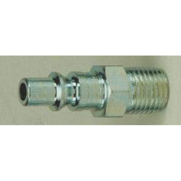 Acople Milton macho de acero 1/4" NPT, paquete de 2