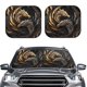thumbnail image 2 of Balery Vintage Metal Dragon Parasol para parabrisas de coche de 2 piezas | Parasol plegable para parabrisas delantero de coche para la mayoría de sedanes-Medium, 2 of 6